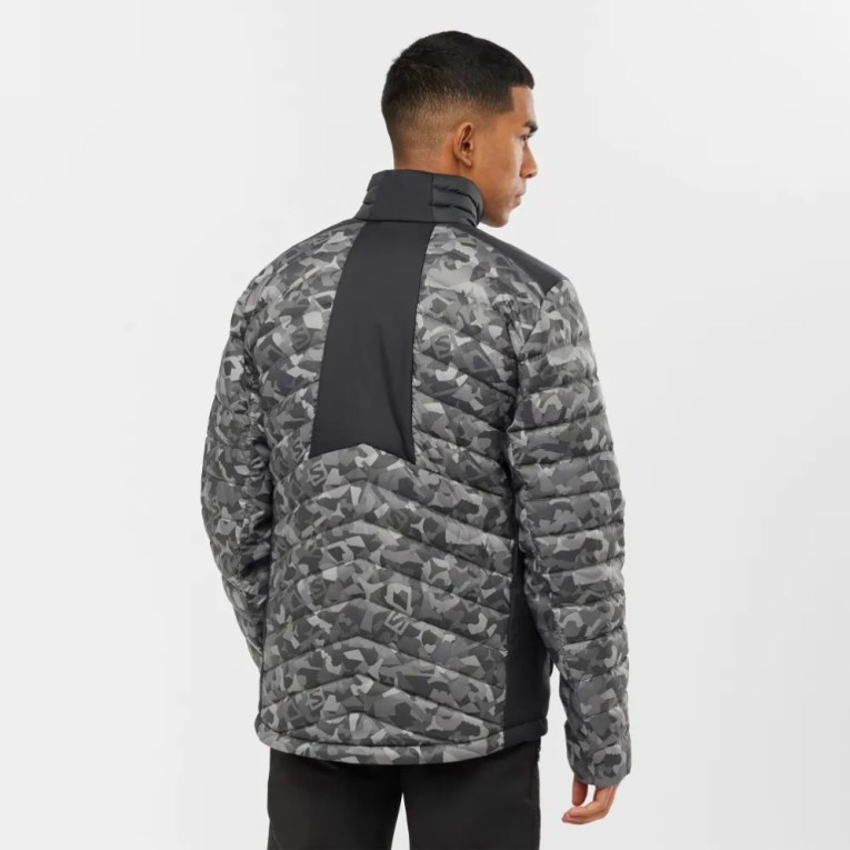 Camo Salomon Essential Xwarm Down Men's Insulated Jackets | IE MR8907